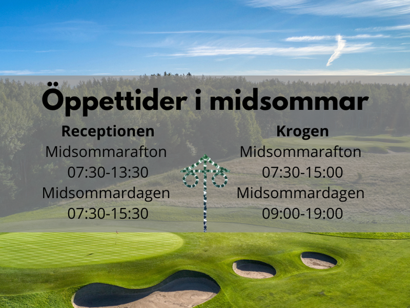 Öppettider i midsommar