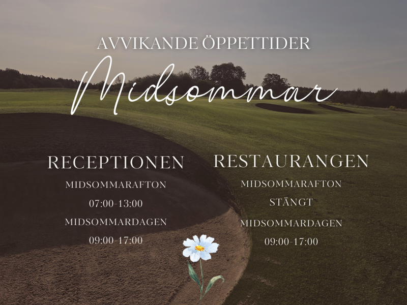 Öppettider i midsommar